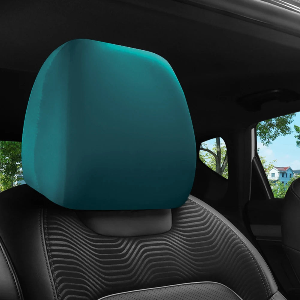Car Seat Headrest Cover Cloth For Car Truck SUV Anti-Dirty Elastic Protective Cover Auto Universal Car Accessories 26x24cm