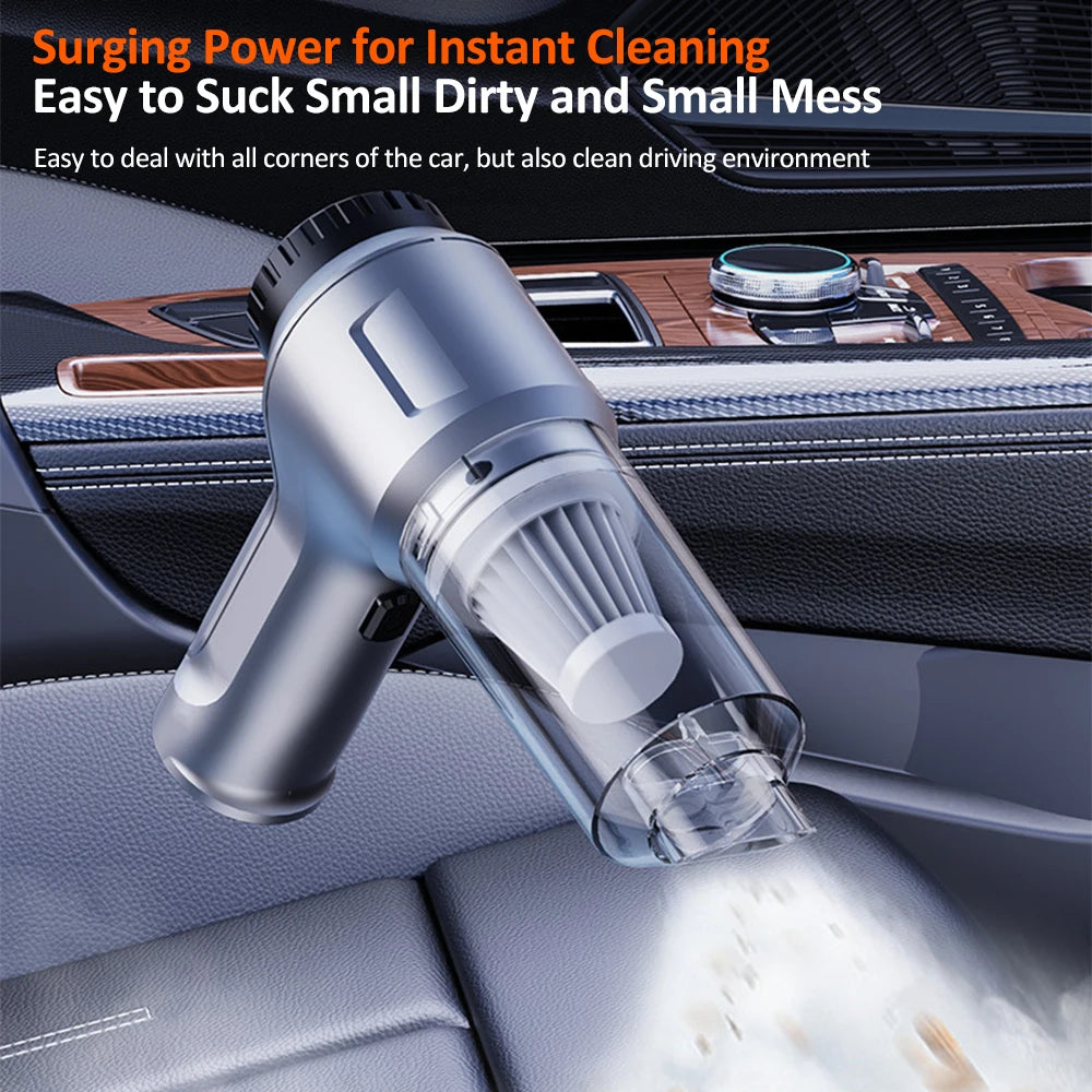 4 in 1 Wireless Handheld Vacuum Mini Car Vacuum Cleaner 11000PA High Power CordlessCar Vacuum Brushless Motor for Car Home clean