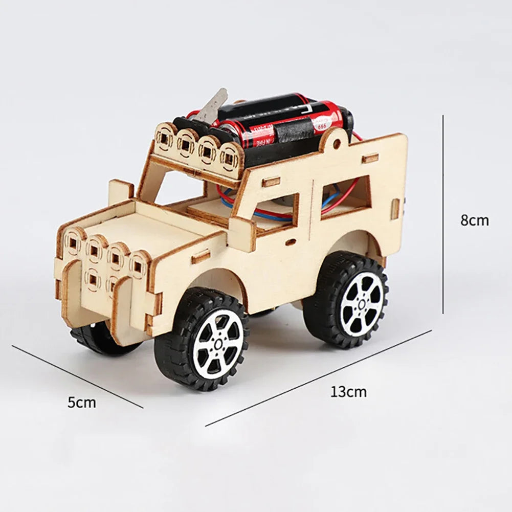 Educational DIY Electric Car Model Kits STEAM Scientific Experiment Vehicle Toys for Kids Students Hands on Learning Experience