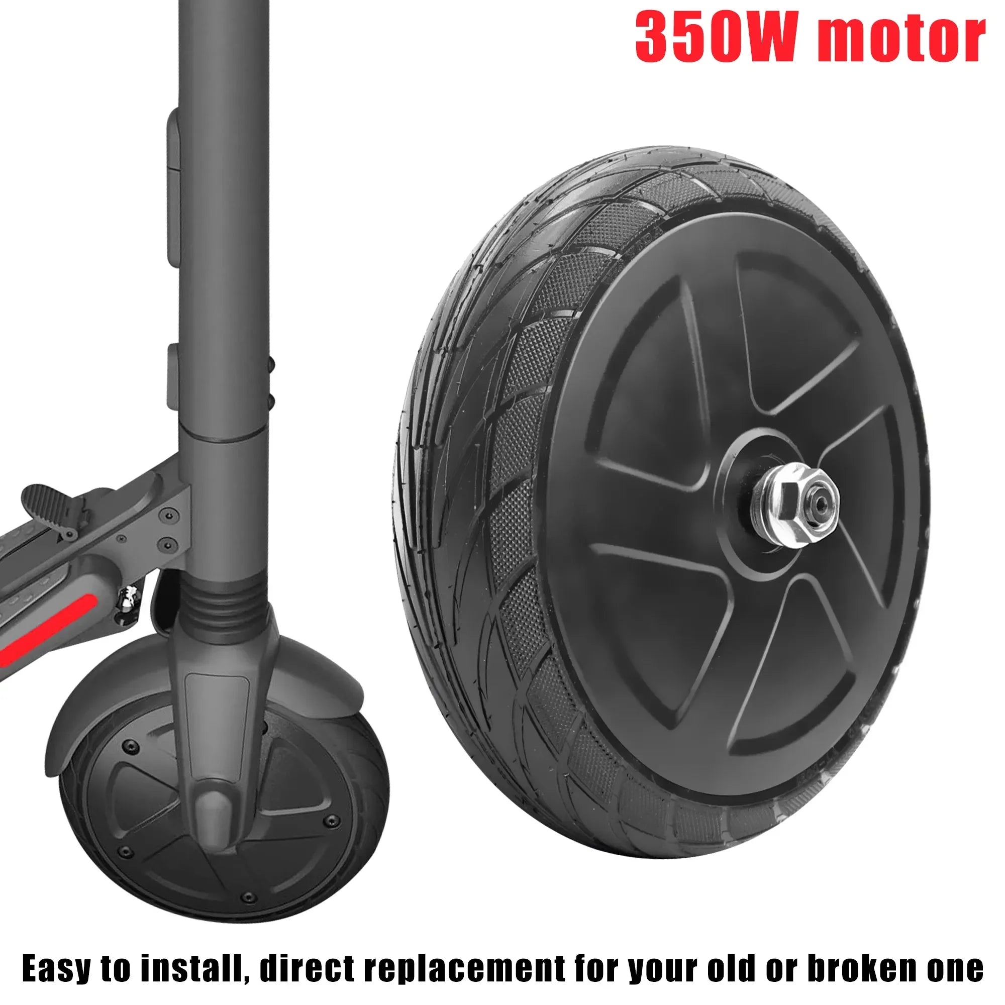 Motor Engine For Segway Ninebot ES1 ES2 ES3 ES4 350W Front Driving Wheel Solid Tire Front Motor Replacement Parts