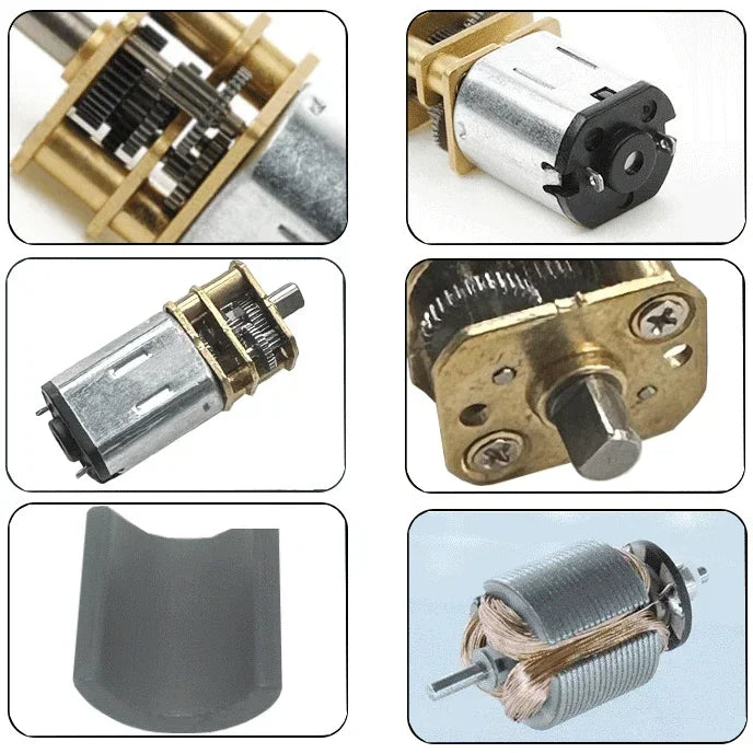 N20-3.6V-230RPM High Torque Metal Gear DC Motor Slow Speed Micro Gearbox Reducer Electric Motor for DIY Electric Screwdriver