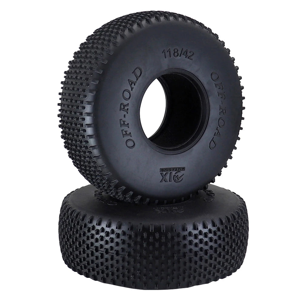 4pcs 118mm 1.9" Rubber Tire Wheel Tyre For 1/10 Rc Crawler Car Axial Scx10 Ii Iii 90046 Traxxas Trx4 Trx6 Rc4wd D90 Redcat Mst