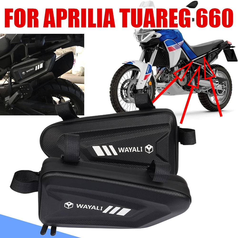 For Aprilia Tuareg 660 Tuareg660 Motorcycle Accessories Side Bag Fairing Tool Bag Storage Frame Bumper Frame CrashBar Bags Parts