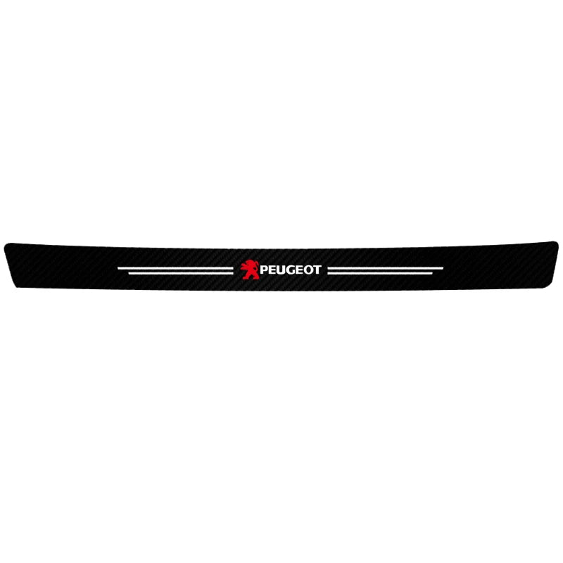 Car Accessories Car Door Sill Protector Welcome Pedal Decoration Leather Stickers For Peugeot 206 208 207 3008 308 2008 107