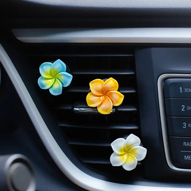 Car Flower Shape Air Conditioning Outlet Perfume Decoration Clip Car Interior Accessories
