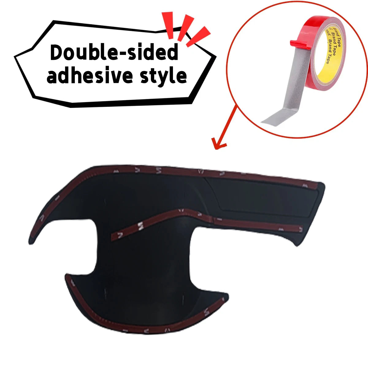 Car Upgrade Decoration Accessory Styling 2021 2022 2023 2024 For ISUZU D-MAX DMAX 4X4 Door Handle Bowl Cover Trim Paste Style