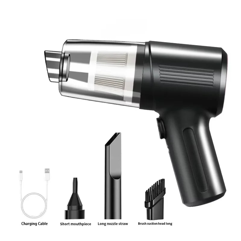 Cordless Car Vacuum Cleaner - Handheld High-Power Suction for Auto & Home, Portable Mini Vacuum with Strong Blowing Function