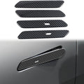 Car Accessories For Kia EV6 2021 2022 2023 2024 2025 ABS Carbon Fiber Style Exterior Door Handle Decoration Cover Trim 4pcs
