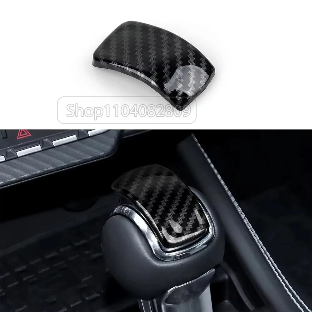 ABS Carbon Fiber Interior Accessories Kit Trim Cover For Ford Mustang AT MT 2024 2025 Center Conlose Gear Shift Panle Decoration