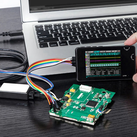 Logic Analyzer Portable Digital Logic Analyzer 2.8in  LCD Display 4 Channels for Automotive Electronics Mini Logic Analyzer