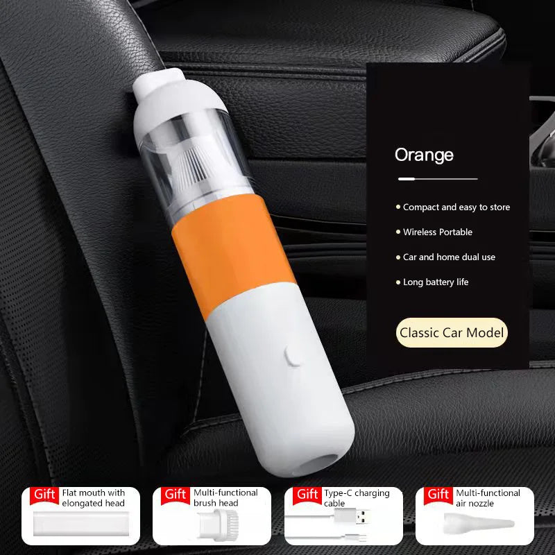 2026 Car Vacuum Cleaner Super Strong Suction Power For Cars Wireless Handheld Small Portable Suction And Blowing Integrated