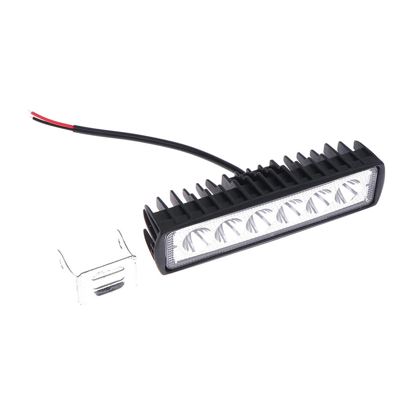 New Sale Car LED Light Bar 12V 18W 6000K Work Light For Car Motorcycle Truck Trailer Offroad Headlights Driving Light