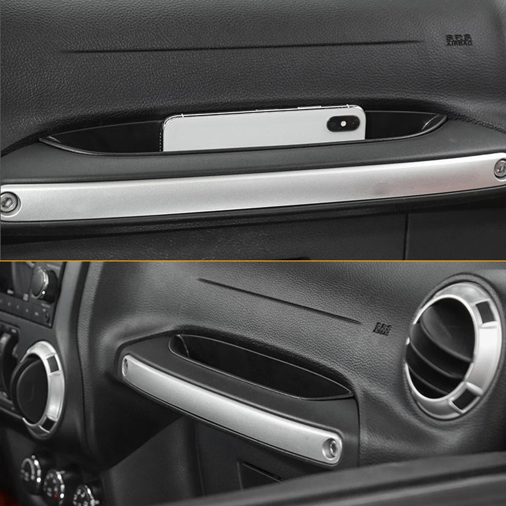Grab Tray Passenger Storage Organizer Grab Handle Accessory Box for 2011-2018 Jeep Wrangler JK JKU 2/4 Door Interior Accessories
