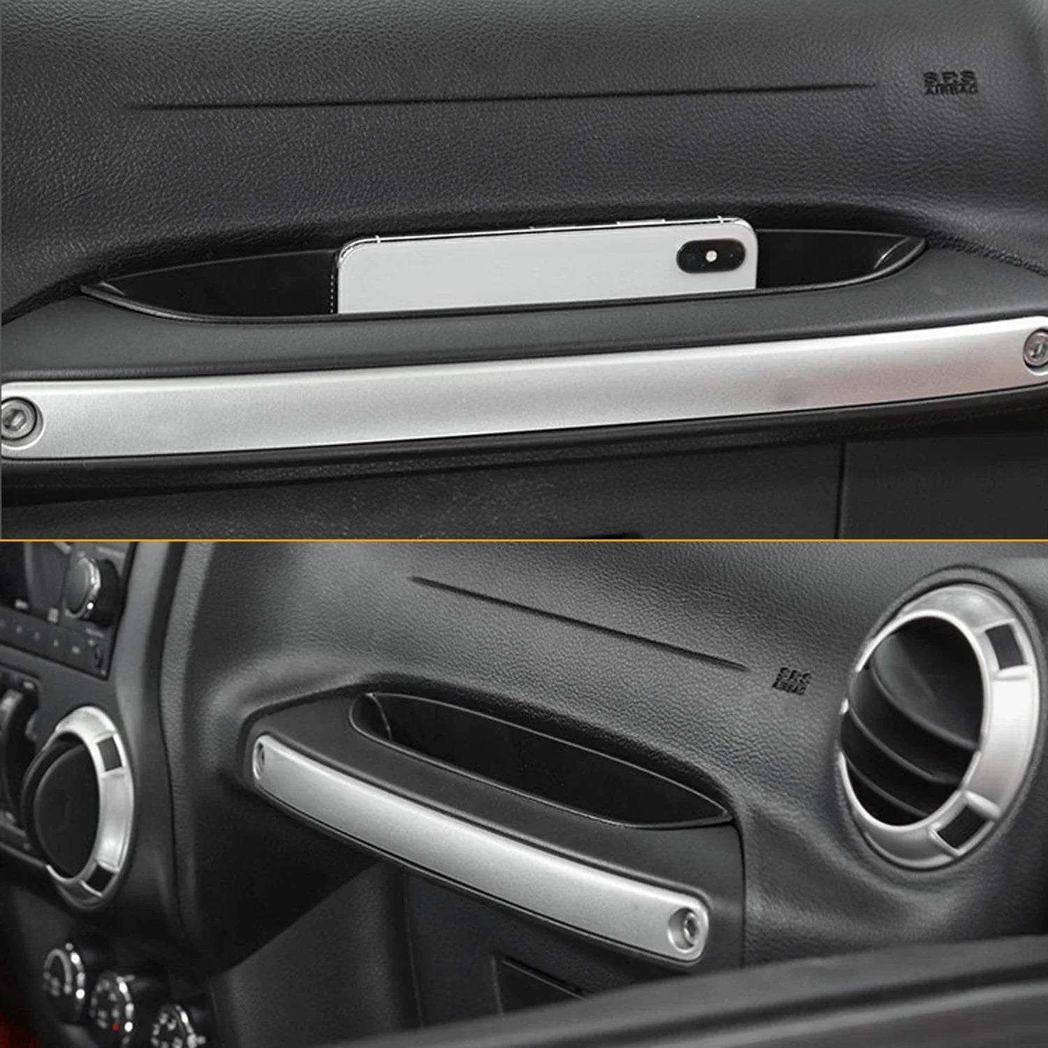 Grab Tray Passenger Storage Organizer Grab Handle Accessory Box for 2011-2018 Jeep Wrangler JK JKU 2/4 Door Interior Accessories