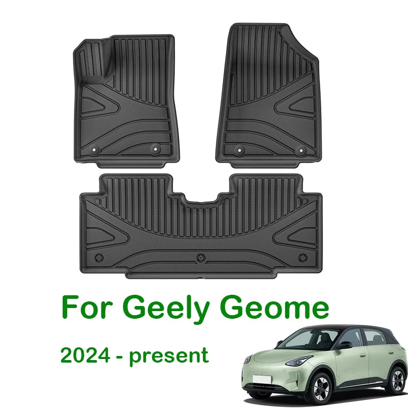 Car Floor Mats for Geely Geome 2024-present Cargo Liner Back Seat Covers Waterproof Non-slip Trunk Mat Customized Car Carpets