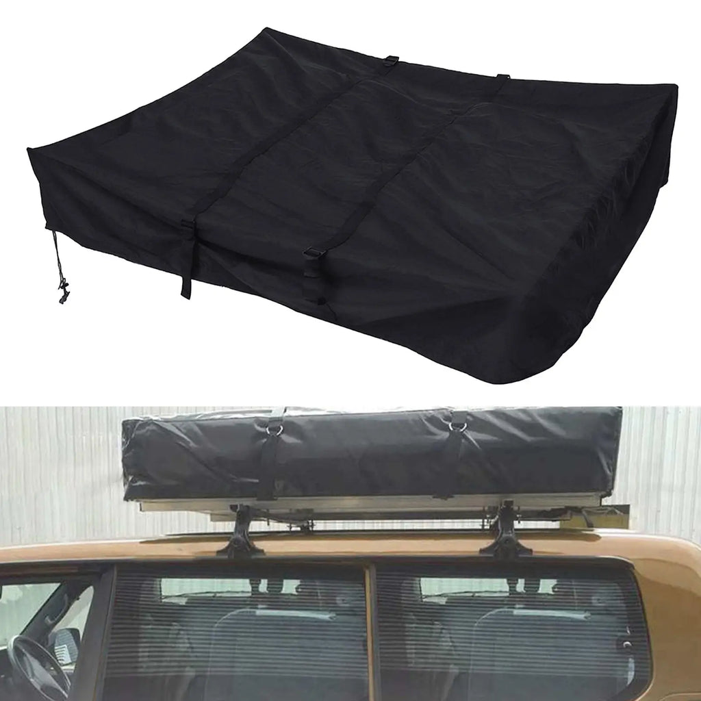 Car Roof Luggage Box Cover SUV Protective Traveling Waterproof Vans Oxford Cloth Gift 420D Heavy Duty Sedan Cargo Carrier Cover