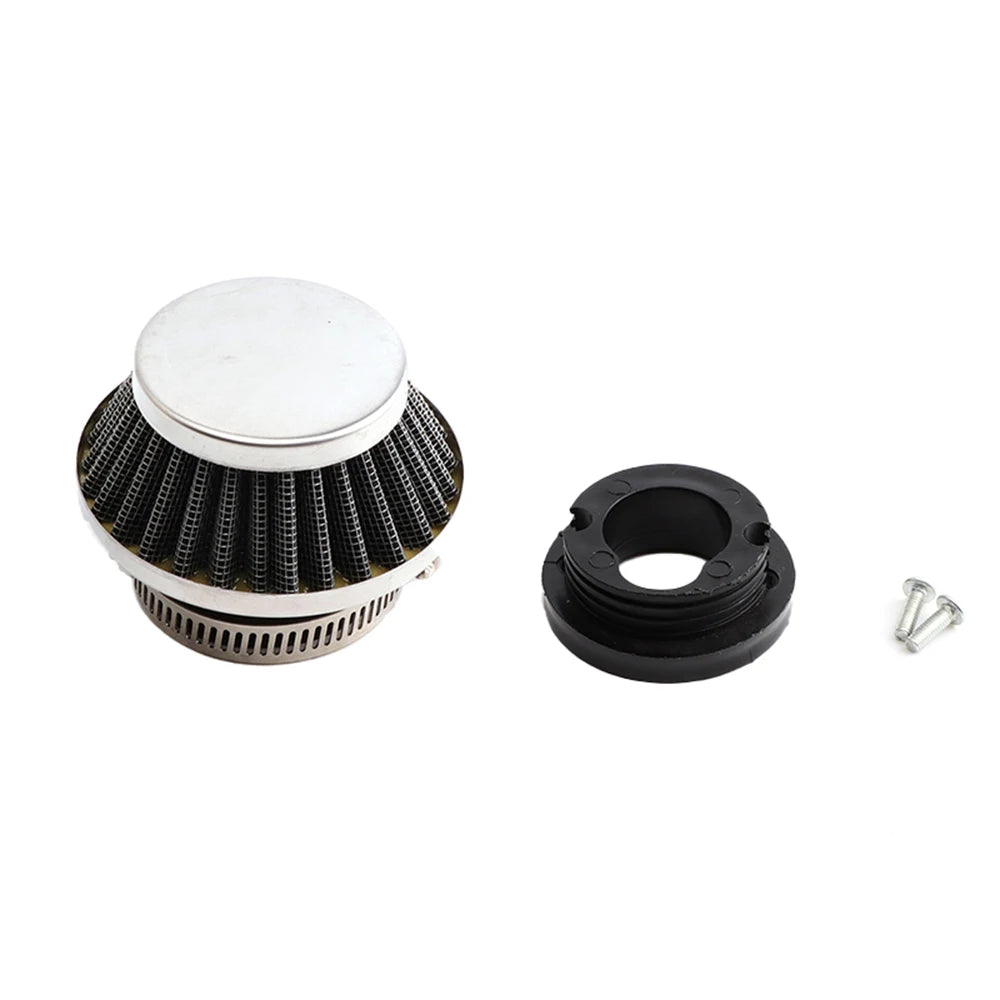 Pocket Bike Air Filter with Connector for 47cc 49cc 2stroke engine carb carburetor Mini Quad ATV Dirt Bike MiniMoto Go Kart Quad