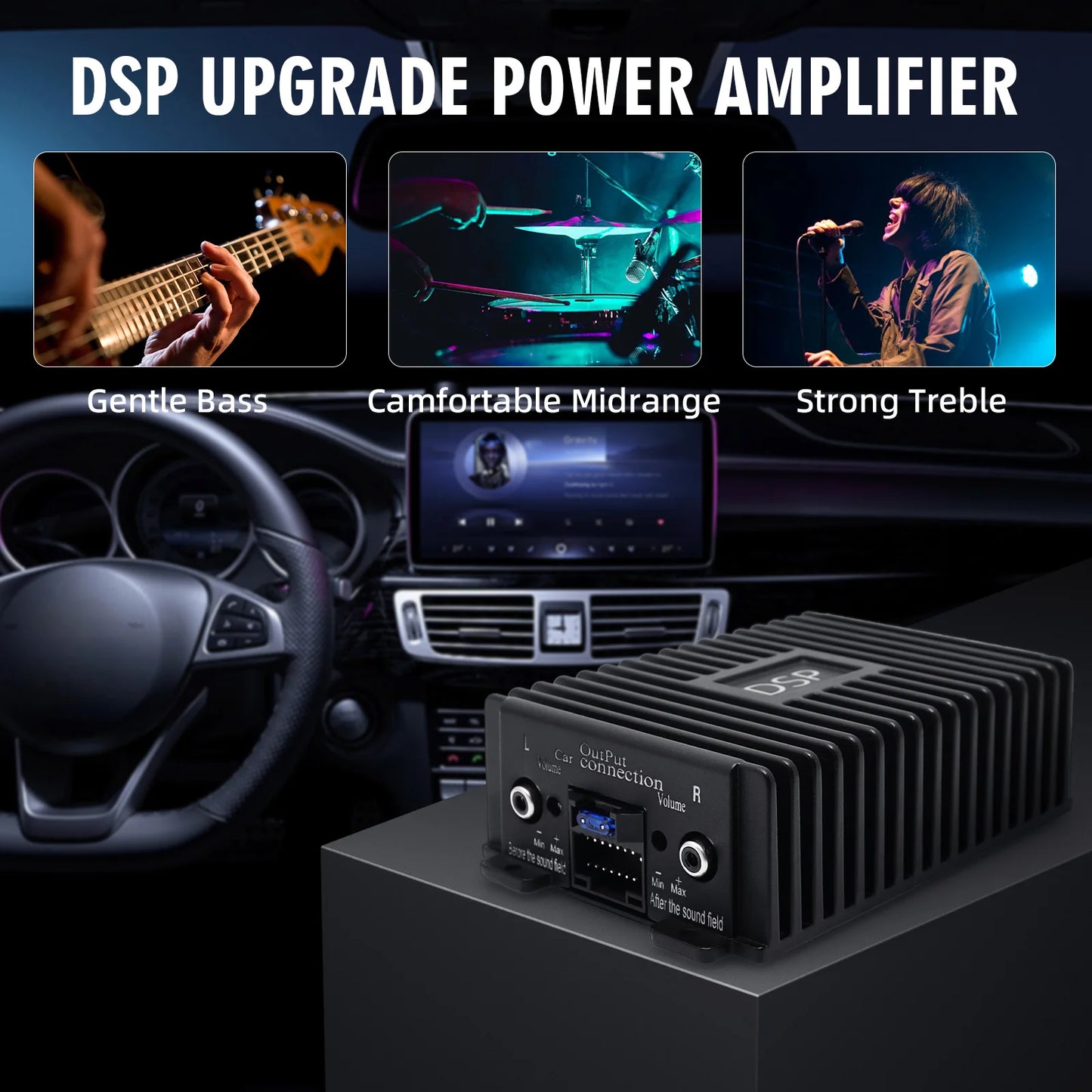 Car Audio Processor DSP Power Amplifier Car Audio Android Large Screen Dedicated Amplified Car Woofer Car Intelligent Sound