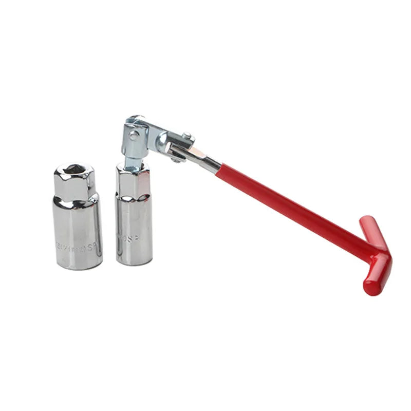 Manguito de bujía tipo T 14 16 21 Herramienta para extracción de bujías de motocicletas y automóviles Juego de herramientas de reparación de automóviles