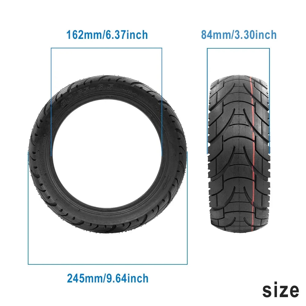 10 Inch Tubeless Tires 255x80 for Kugoo/Pro Electric Scooter Tyre Balance Car Replacement Off-road Anti-Explosion 80/65-6.5 Tire