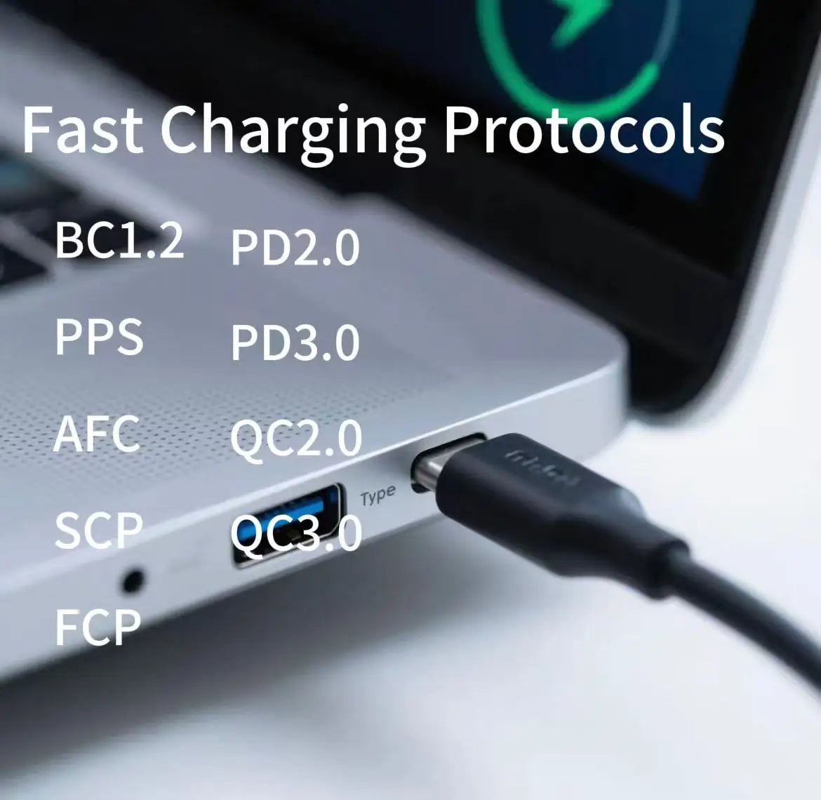 100W USB-C Car Charger, 5V/9V/12V/15V 3A, 20V 5A, PD Fast Charger for MacBook, Laptop, Tablet, Phone, Huawei, Lenovo, Dell, HP,
