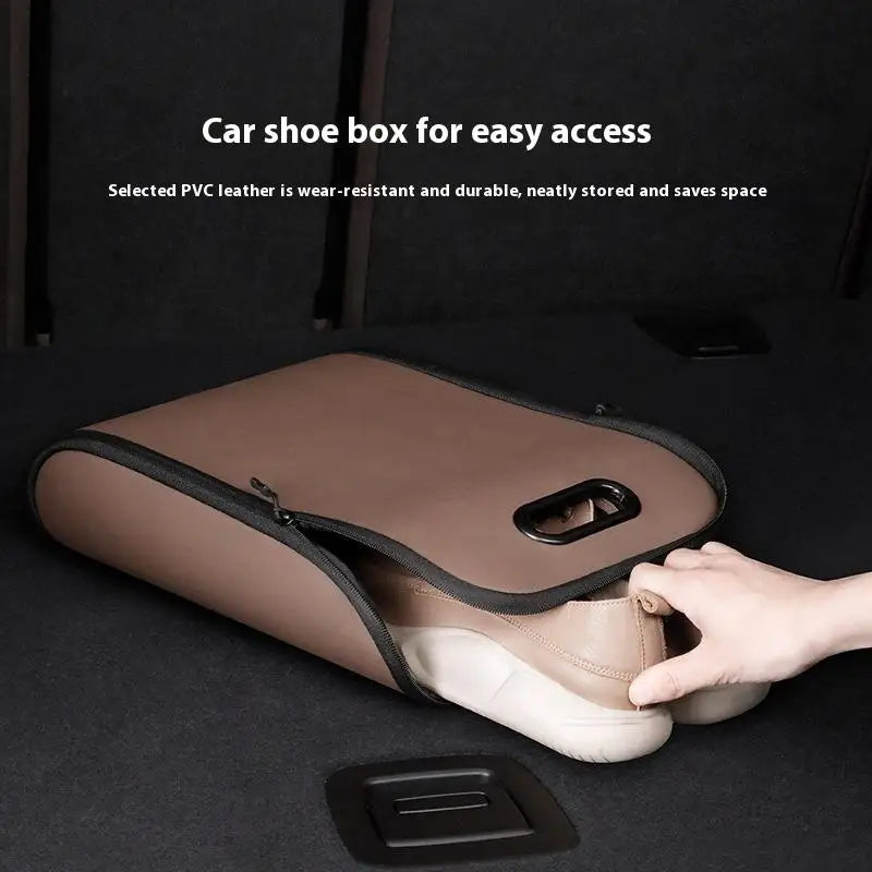 1PC Car Shoe Box Accessory; Must-have for Optimized Car Storage; Perfectly Designed Trunk Organizer.