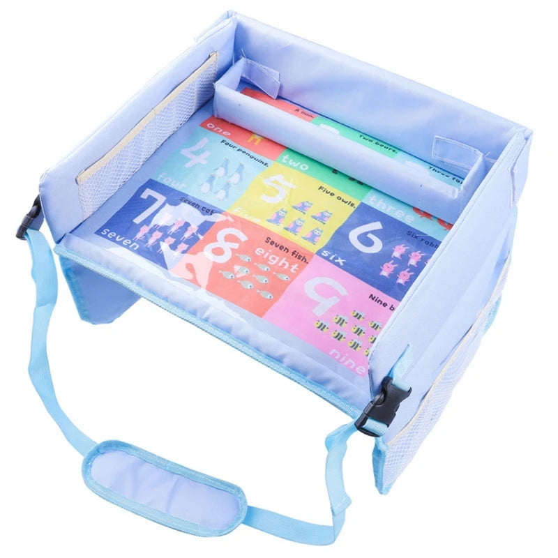 Car for Seat Organizer Kids Travel Tray for Kids Toddlers Activities in Car for Seat Cute Cartoon Patterns Attract Atten