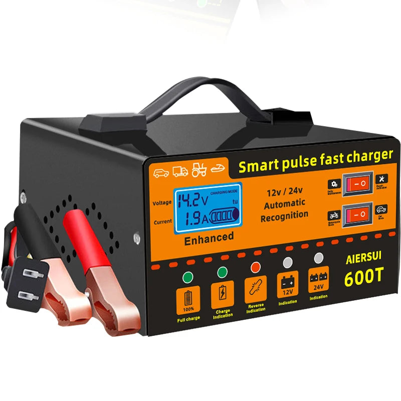 Car Battery Charger /battery tender/12V and 24V Fully-Automatic Smart Car Battery Charger, Battery Maintainer Trickle Charger,