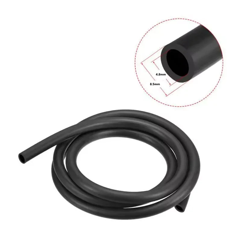 Universal 5-8mm Fuel Filter Kit with Hose & Clips - Reusable Inline Gas Petrol Filter for Motorcycle ATV Dirt Bike Scooter