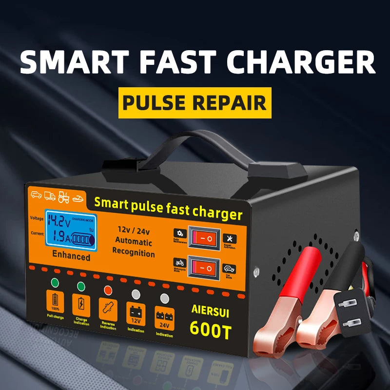 Car Battery Charger /battery tender/12V and 24V Fully-Automatic Smart Car Battery Charger, Battery Maintainer Trickle Charger,