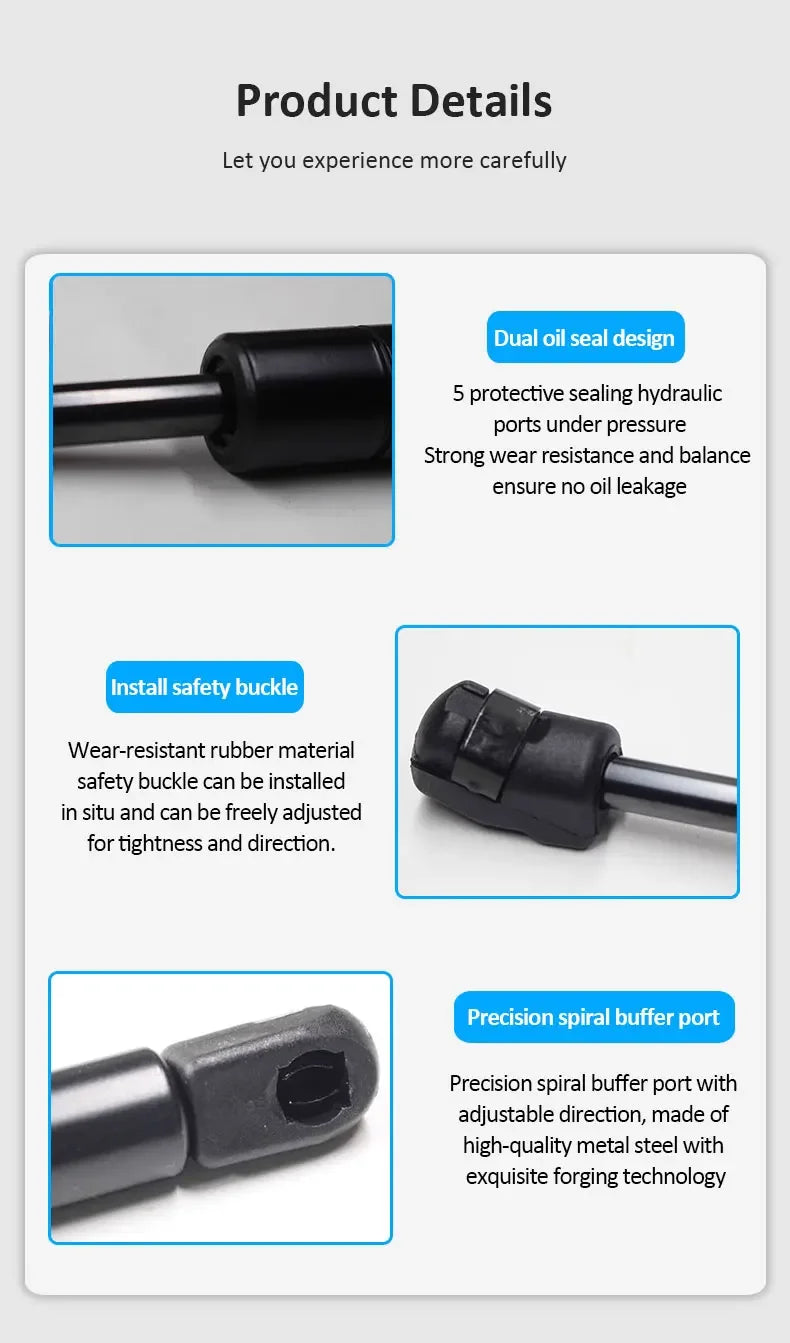 Para Audi A8 Accesorios D4 2010~2017 Sedán Maletero Varilla Hidráulica Puerta Trasera Amortiguador de Gas Soportes de Elevación Accesorios para Autos