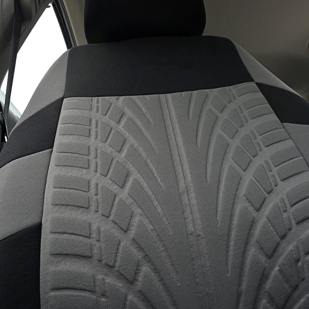Car Seat Covers Full Set Front Split Rear Bench For Car Universal Cloth SUV Sedan Van Automotive Interior Covers