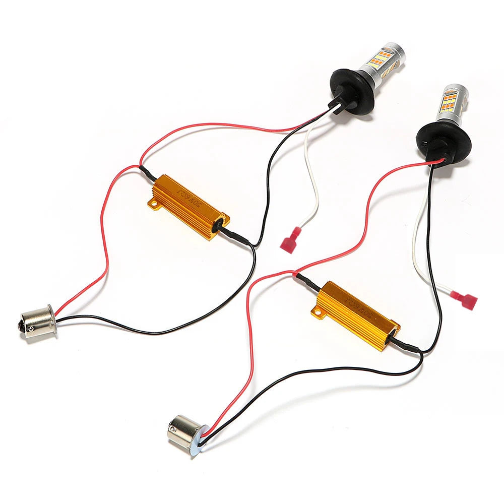 Car Turn Signal Light Auto Lamps 2 In 1 LED Car-styling LED RV Truck DRL 12V Universal Daytime Running Lights Auto Accessories