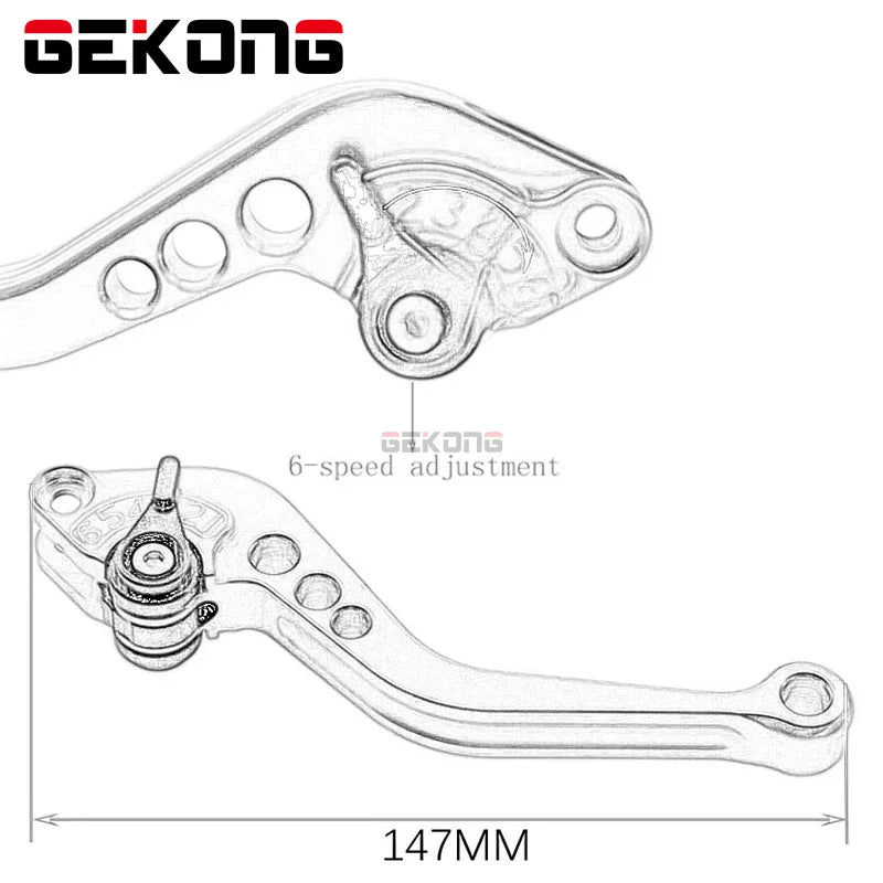 Motorcycle brake clutch lever for Honda CB125R, CB190R, CB190X, CB250F, CB300F, CB400F, CB400X, CB500F, CB500X, CBR, CMX, MSX,