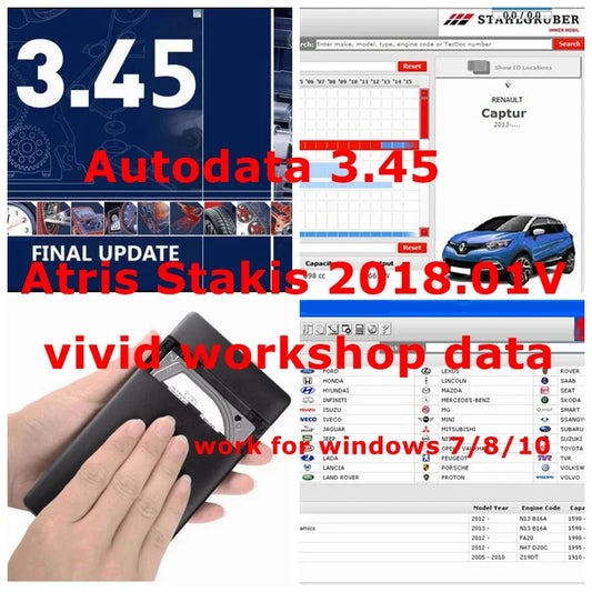 New Auto Data 3.45+Vivid Workshop Data Atris-2018.01V+Winols 4.26 With 66 Plugins+ECU+Damos File 2020 All Car Data Automotive
