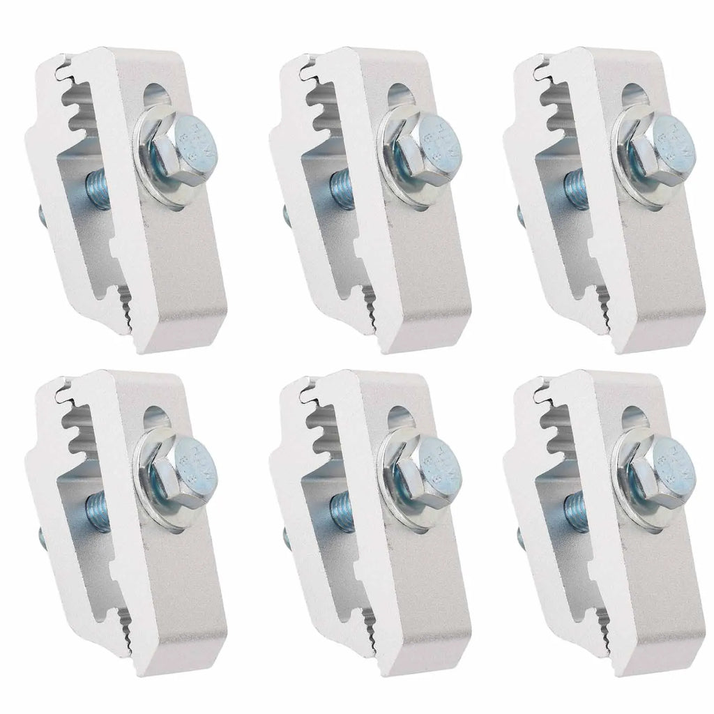 6Pcs/Set Aluminum Truck Bed Mounting Clamps Fasteners Kits 1112514 For Trucks Roof Covers And Camper Accessories