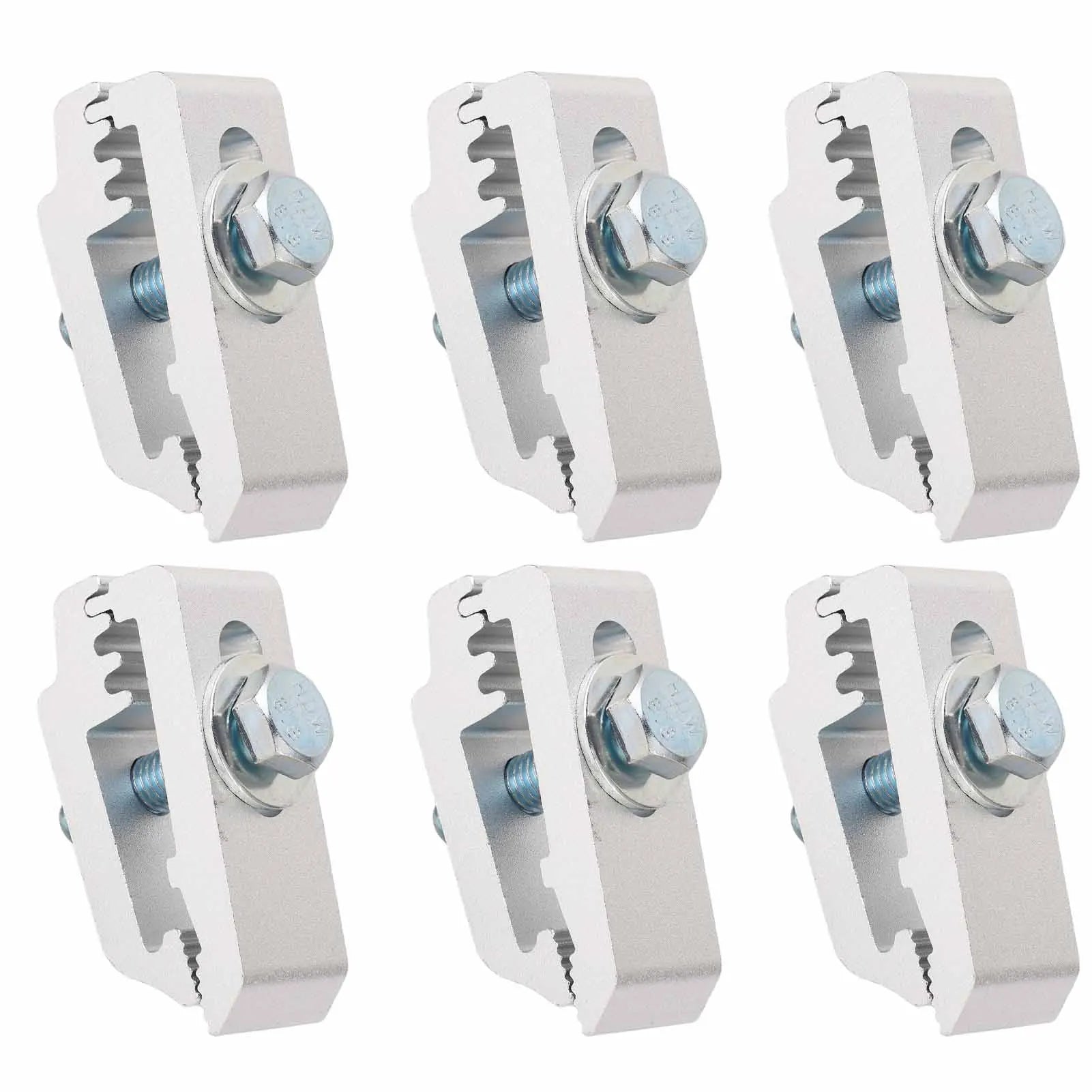 6Pcs/Set Aluminum Truck Bed Mounting Clamps Fasteners Kits 1112514 For Trucks Roof Covers And Camper Accessories