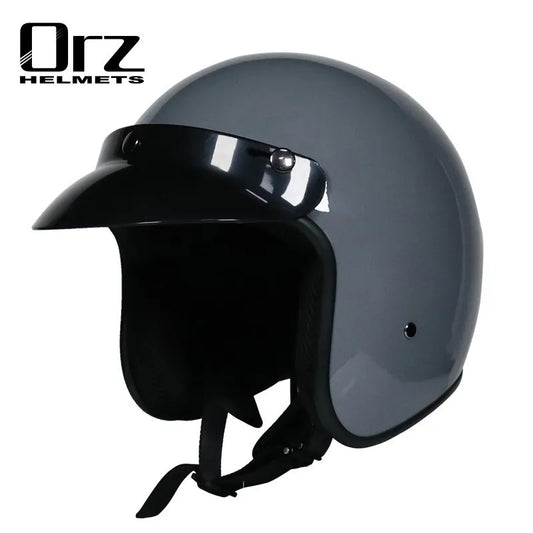 Motorcycle Helmet Motocicleta Cacapete Casco Casque  Retro open face helmet 3/4 moto casco DOT approved