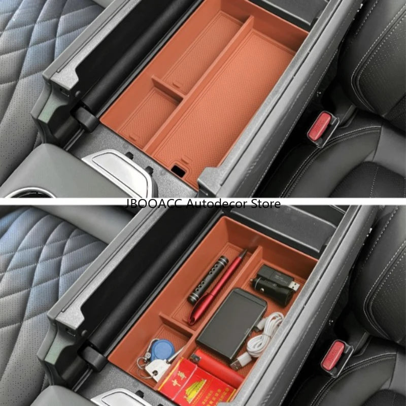 For CHANGAN Deepal S7 S07 2023 2024 Car Center Console Organizer Storage Central Armrest Storage Box Car Accessories Interior