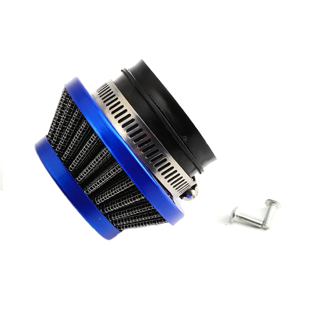 Pocket Bike Air Filter with Connector for 47cc 49cc 2stroke engine carb carburetor Mini Quad ATV Dirt Bike MiniMoto Go Kart Quad