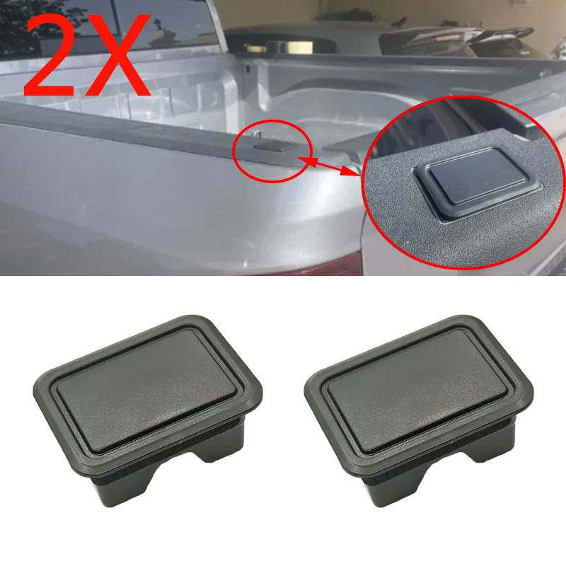 2X Stake Pocket Covers For Dodge Ram 1500 2500 2019-on Rear Truck Pickup Bed Rail Stake Pocket Plugs Hole Caps Car Part