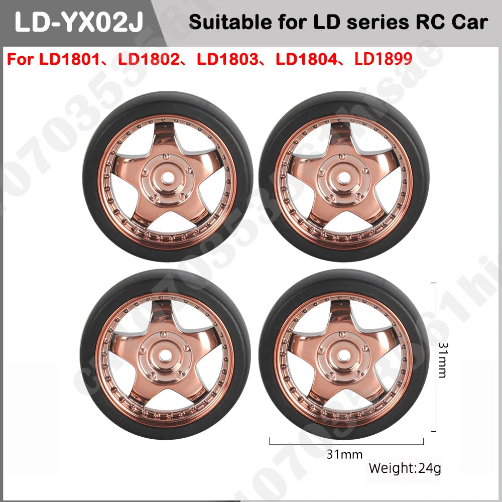 LDRC Parts AE86 LD1801 LD1802 LD1803 LD1804 A01 A02 1/18 RC Car Spare Drift Tire Parts Upgrade Accessories