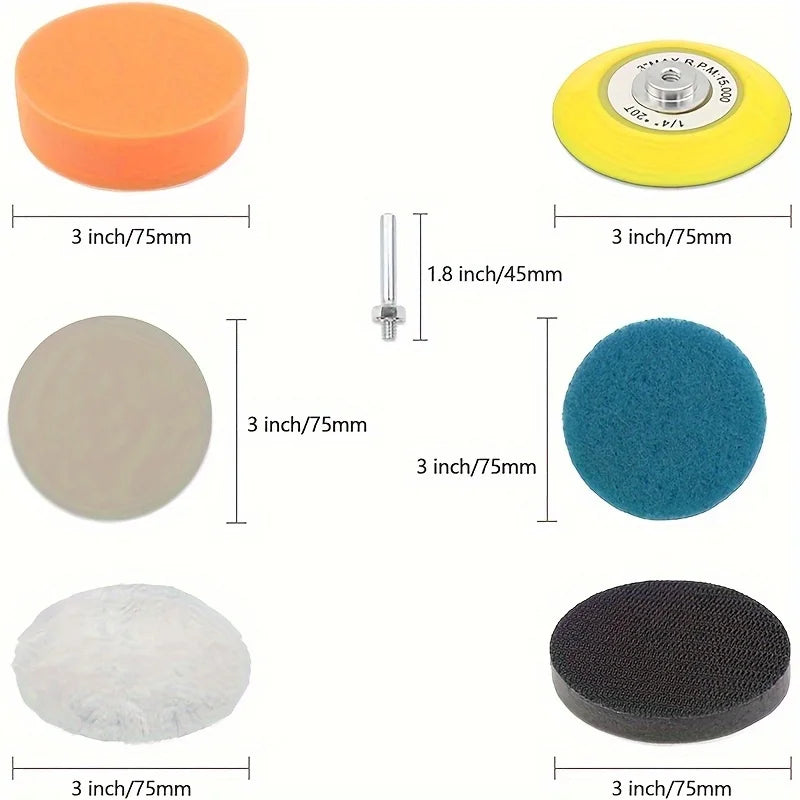 32 Professional-Grade Auto Care Accessories for Mechanics and DIY Enthusiasts, Professional Polishing, Car Maintenance Kit, Mult