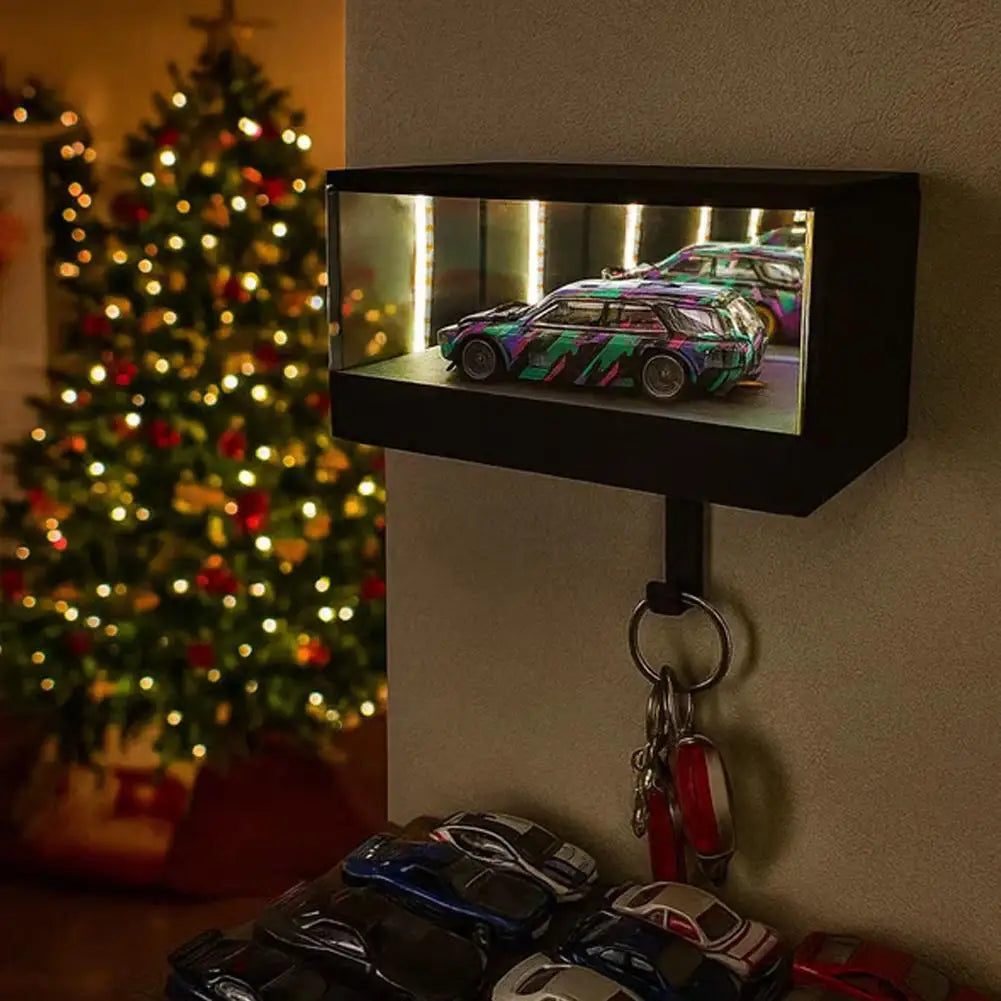 Car Garage Key Holder(car Not Included) Key Organizer With Led Light, Novelty Key Hanger For Door Apartment Home Entryway ﻿