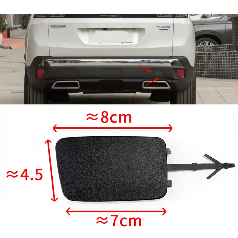 Suitable for Peugeot 3008 4008 5008 rear bumper trailer cover, traction hook cover，tow hook cover,