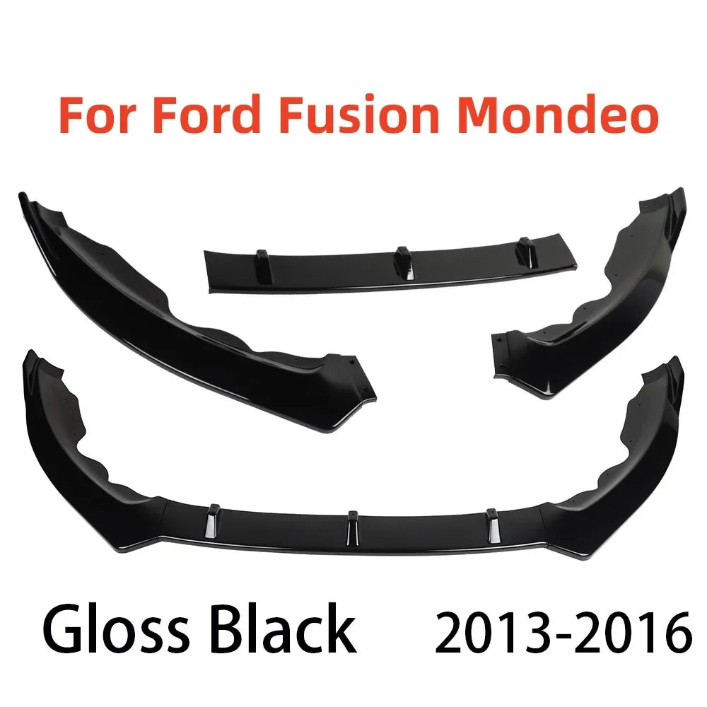 Car Accessories  Car Front Bumper Splitter Lip Diffuser Body Kit Spoiler Guard for Ford Fusion Mondeo 2013 2014 2015 2016