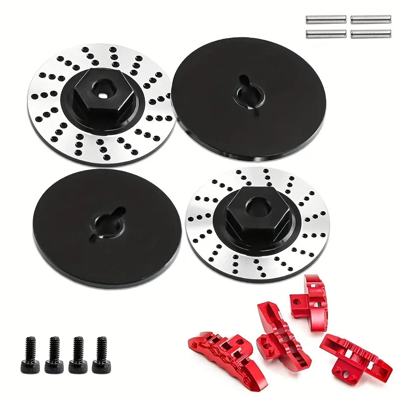 Discos de freno delanteros y traseros para coche de drifting Traxxas 1/10 4-Tec Drift con tracción trasera 8352+8367