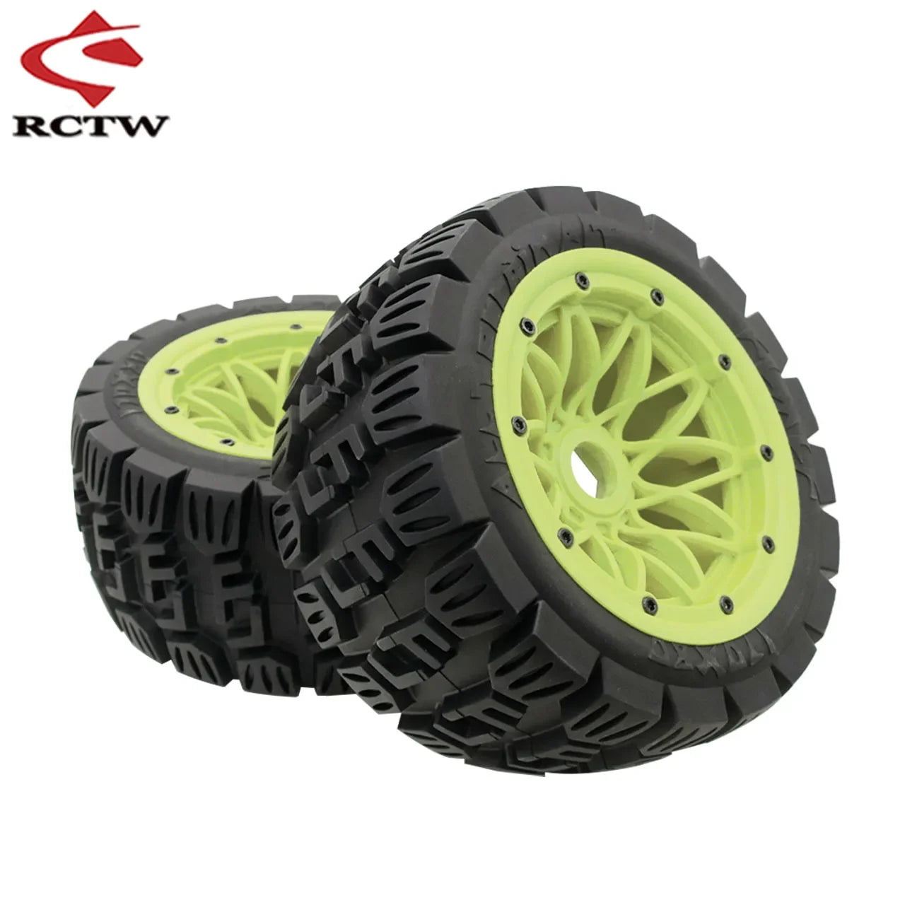 All Terrain Super Wear-resistant Complete Tyre Rear or Front Wheel Tire Set for 1/5 HPI ROFUN ROVAN KM BAJA 5B SS Rc Car Parts