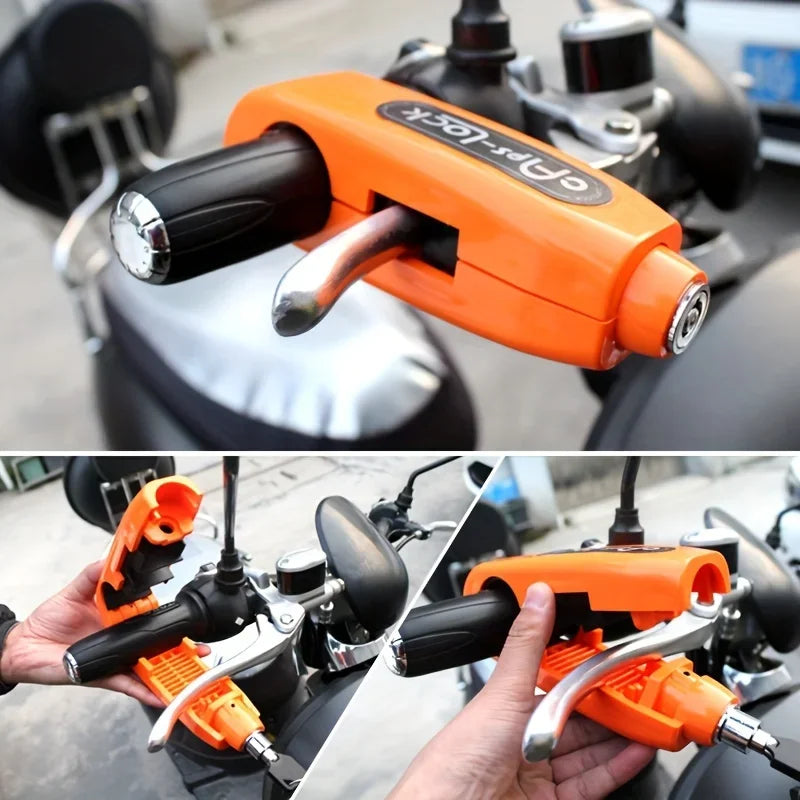 Heavy-Duty Anti-Theft Brake Lever Lock for Bikes, Scooters & Motorcycles - Durable ABS, Easy Carry Design, Brake Rotor Locks