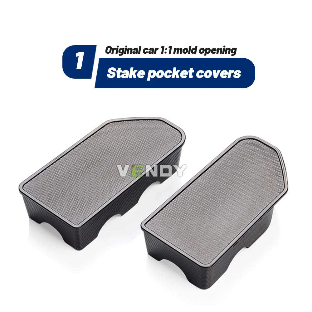 Rear Truck Bed Rail Stake Pocket Cover For Chevrolet Silverado 1500 2500 2500HD 3500 GMC Sierra 1500 2014-2018 Cap Hole Plugs
